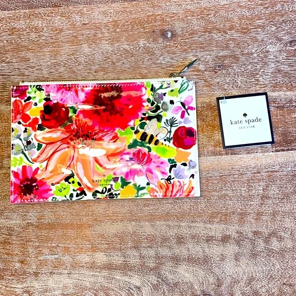 NWT Kate Spade Dahlia Pencil Pouch - Picture 3 of 7